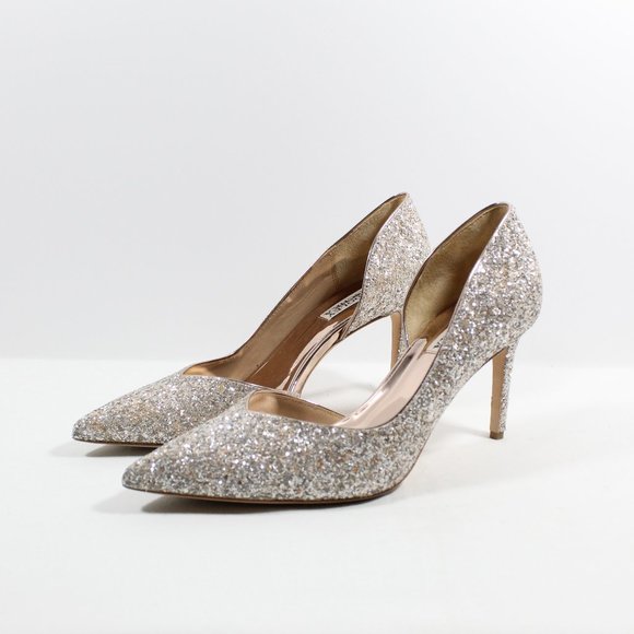 Badgley Mischka Shoes - Badgley Mischka Daisy II Half d'Orsay Pump - Champagne 8M